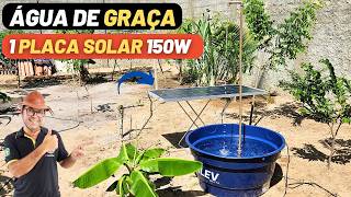 ☀️1 Placa Solar 150W traz água de graça vindo do solo