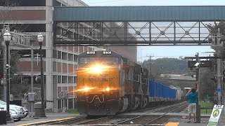 Long CSX Mixed Freight Train In Gaithersburg, MD