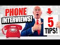 PHONE INTERVIEW QUESTIONS & ANSWERS! (PHONE-SCREENING INTERVIEW TIPS!)