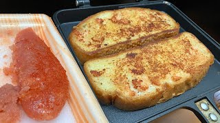 明太バターマヨチーズバケットを焼いてハイボールもキメるだけの動画