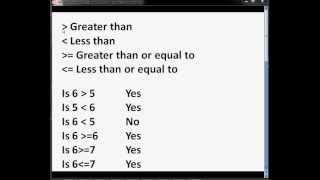 VB6 Tutorial 018 - Maths - greater, less than