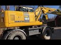 köp grävmaskin komatsu pw 160 med tiltrotator på klaravik