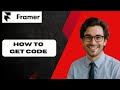 How to Get Code from Framer  (full guide)