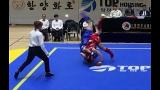 우슈 산타 고등부 A -60kg 4강전 / 김건우(울산) vs 이경민(경남) / 제35회 회장배전국우슈선수권대회  #우슈, #산타, #WUSHU, #SANSHOU