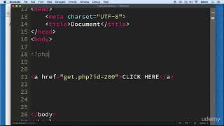 2 Using The GET super Global - PHP & THE WEB - PHP COURSE CMS PROJECT