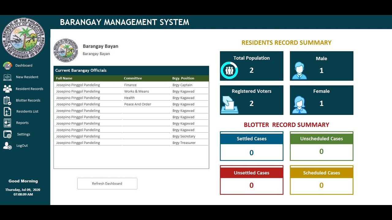 Barangay Management System Preview Youtube