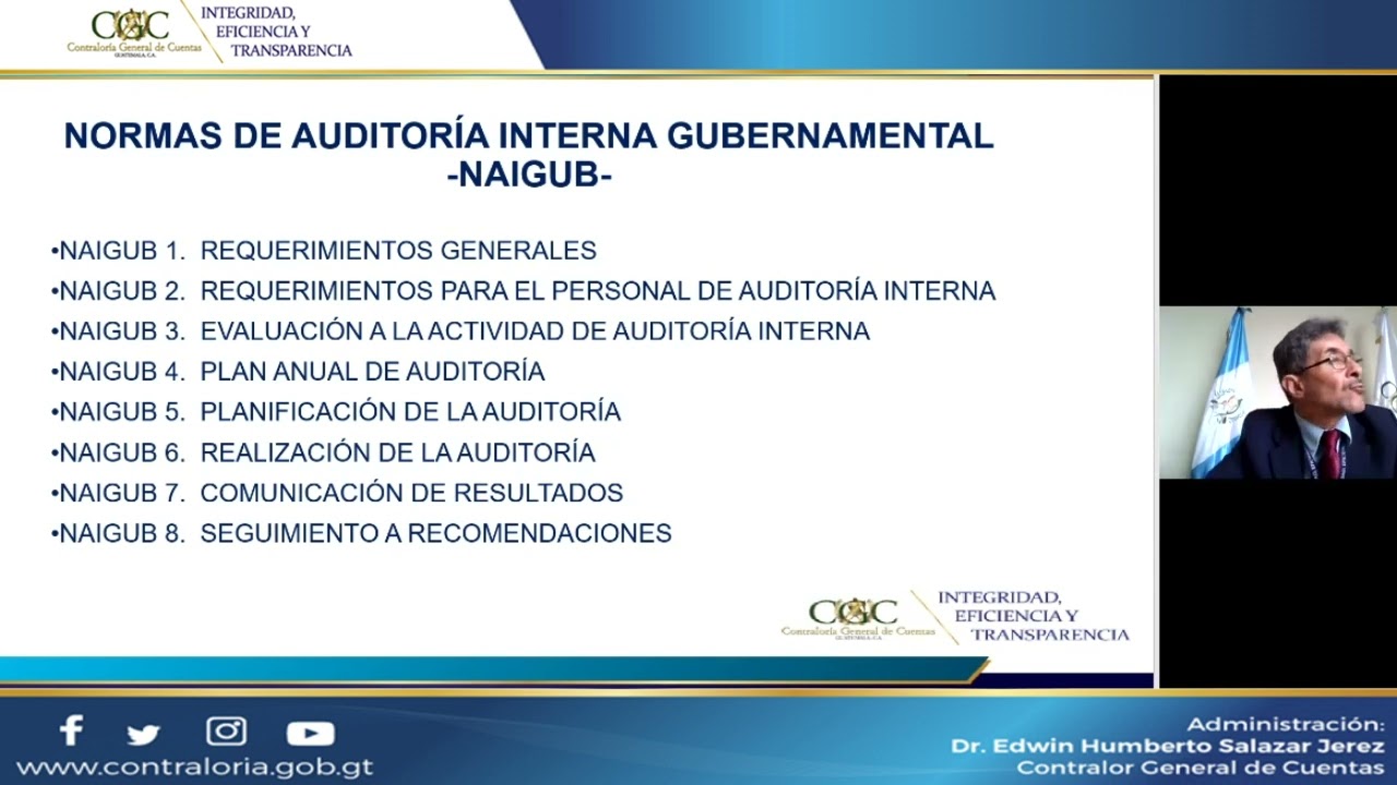 Normas, Ordenanzas Y Manual De Auditoría Interna Gubernamental NAIGUB Y ...