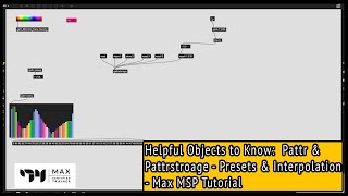 Pattr & Pattrstorage - Presets & Interpolation - Helpful Objects to Know - Max MSP Tutorial