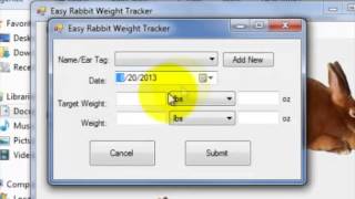 Easy Rabbit Weight Tracker Software (Tutorial)