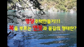 복을 부르는 힐링풍수(제56강), 복을 부르는 조경(造景), 연못의 모양, 吉(길)한 연못의 위치, 흉(凶)한 위치의 연못, 생동하는 연못,  연못의 길흉