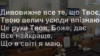 Дивовижне все те що твоє (Боже мій всюди Ти) | загальний спів