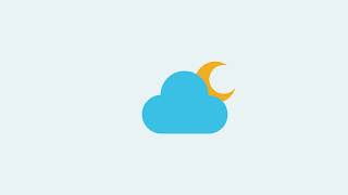 Cloud and moon icon 4K animation free download