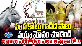 వంద కోట్లు గాడిద పాలు..నయా మోసం చూడండి..! | Fraud in Name of Donkey Milk in Hyderabad | Kaloji TV