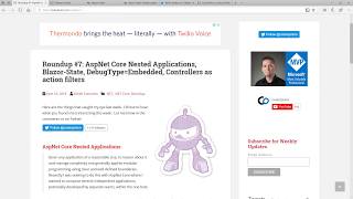 Roundup #7: Nested Applications, Blazor-State, DebugType, Action filters