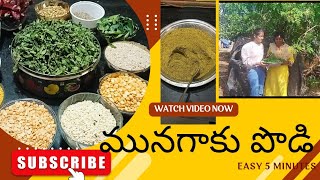 || మునగాకు పొడి| మోర్ హెల్త్ బెనిఫిట్స్|| శ్రీ చంద్ర ఫుడ్స్||