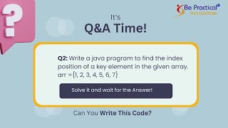 Simple Java Program | Java basic programs on Index Position | learn java programming