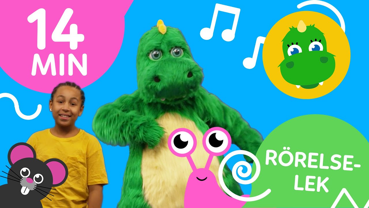 Bolibompa Mini Rörelselek Mixat Klipp 14 Min Youtube