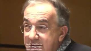 Sergio Marchionne Lectio Magistralis alla Fondazione Marco Biagi