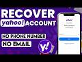 How to Recover Yahoo Password without Recovery Email ID and Phone Number