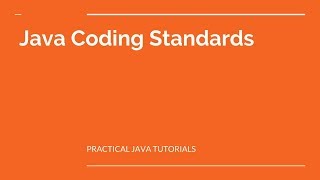 Java Coding Standard