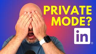 How  To Turn On Private Mode On LInkedIn and Why | LinkedIn Privacy Settings Tutorial 2024