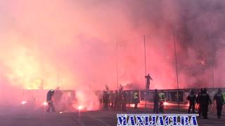 FK Sarajevo - FK Željezničar 0:0 THE MANIACS 1987 (bakljada)