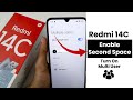 Enable Second Space In Redmi 14C | Turn On Multi User