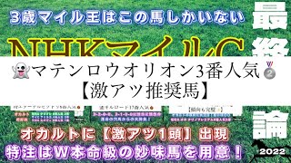 NHKマイルカップ2022【最終結論】マイル王はこの馬だ！2週ぶりにオカルトに激アツ1頭が出現、、！