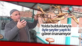 Yolda Bulduğu Hurdalarla Hayatı Kolaylaştıracak Aletler Yapıyor