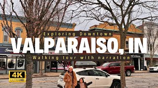 Valparaiso, Indiana: A Charming Midwest Walking Tour Historic Downtown 4K Virtual tour