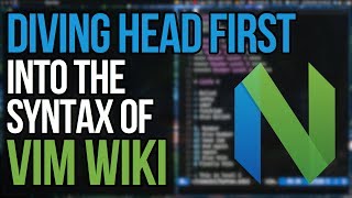 How To Actually Use The Syntax Of Vimwiki