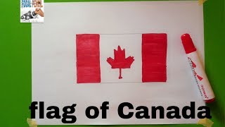 HOW TO DRAW FLAG OF CANADA
