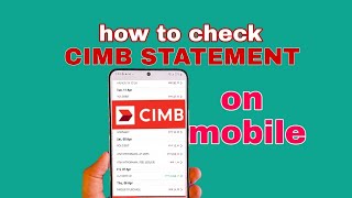 check cimb statement on hand phone/how to fix cimb statement problem