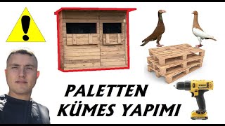 Paletten Kümes Yapımı How To Make Pigeon Cage At Home | Low Cost💰 | Easy Making at Home