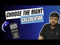 Which Calculator to choose for CFA/FRM exams?