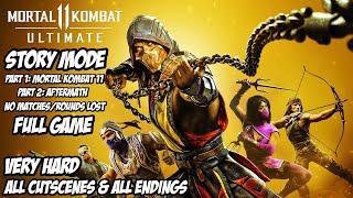 MORTAL KOMBAT 11 ULTIMATE STORY MODE + AFTERMATH | No Matches/Rounds Lost | VERY HARD | FULL GAME