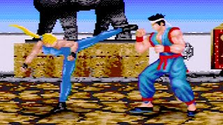 Virtua Fighter 2 (1997) Sarah Playthrough (60 FPS) SEGA Mega Drive / Genesis / iPlaySEGA