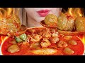 ASMR 💥🥣BAKSO ACI KUAH PEDAS MERCON🔥 EXTREME SPICY TAPIOCA BALLS