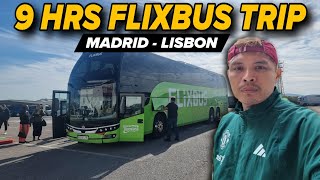 MY 9HRS FLIXBUS TRIP/ MADRID, SPAIN TO LISBON,  PORTUGAL/ #travel #viralvideo #trip #flixbus