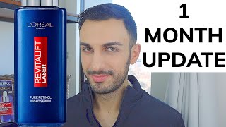 L'OREAL Pure Retinol Revitalift Laser Night Serum (1 MONTH REVIEW)