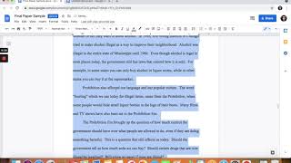 Research Paper - Double Spacing, Margins, Fonts, and Word Count