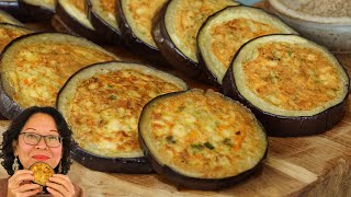 Anneaux d’aubergine farcis au poulet et aux vermicelles + Mélange des deux poivres. Recette facile