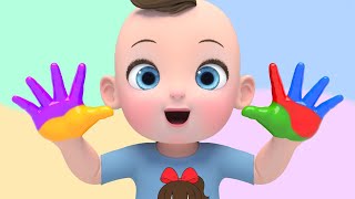 Color Painting Song! | Johny Johny Yes Papa Nursery Rhymes Playground | Baby & Kids Songs