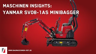 Yanmar SV08-1AS Minibagger – Maschinen Insights