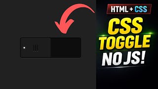 Modern Toggle Switch UI Using HTML & CSS | Web Development | Coding Cloud