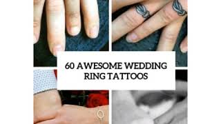 Awesome Wedding Ring Tattoos 2020 || Couple tattoos ideas