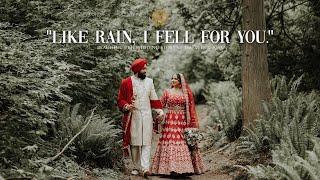 Like rain, I fell for you I Elegant Sikh Wedding Highlights I Vancouver I 2022