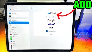 How To Add Email to iPad Pro | Full Tutorial