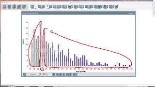 Describing a distribution using a dotplot
