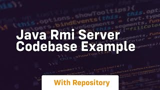 java rmi server codebase example